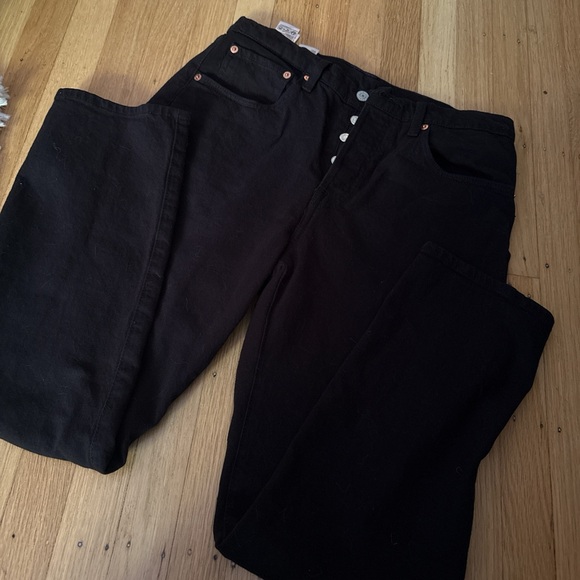 Levi’s 501® cropped jeans 30x28 black sprout - Picture 2 of 4